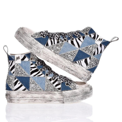 Mimanera Airlines Platform Denim Patch Airlines Platform Animalier,Delavato,Glitter,Special