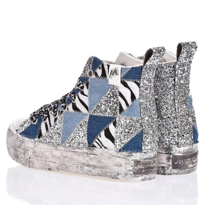 Mimanera Airlines Platform Denim Patch Airlines Platform Animalier,Delavato,Glitter,Special