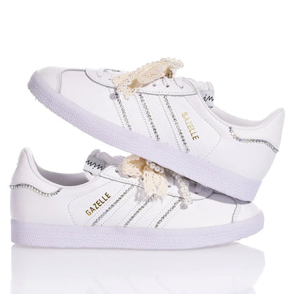 Adidas Gazelle White Glam Adidas