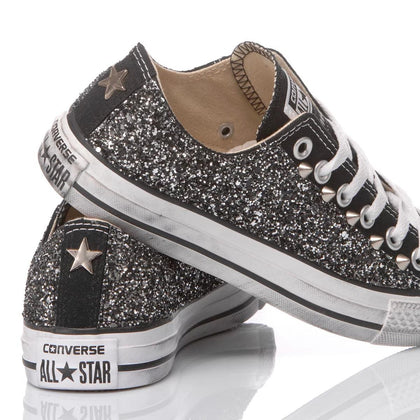 Converse Glitter Black Ox Chuck Taylor Basse Glitter