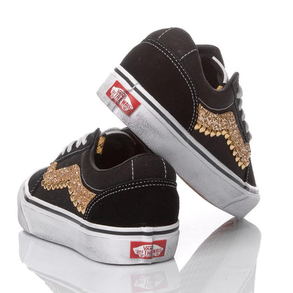 Vans Glitter Wave Gold Old Skool Borchie,Glitter