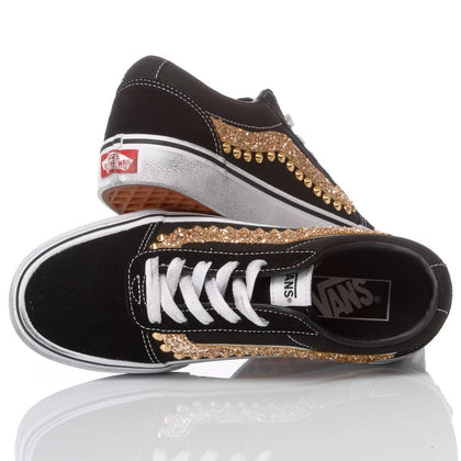 Vans Glitter Wave Gold Old Skool Borchie,Glitter