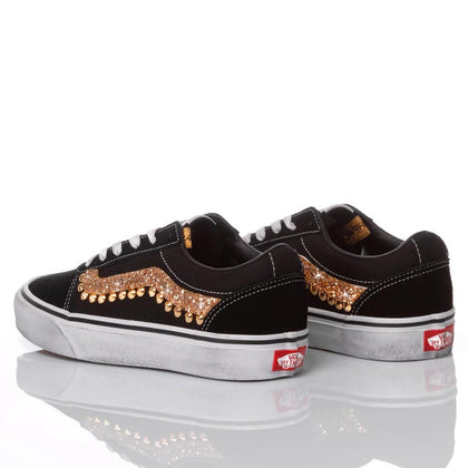 Vans Glitter Wave Gold Old Skool Borchie,Glitter