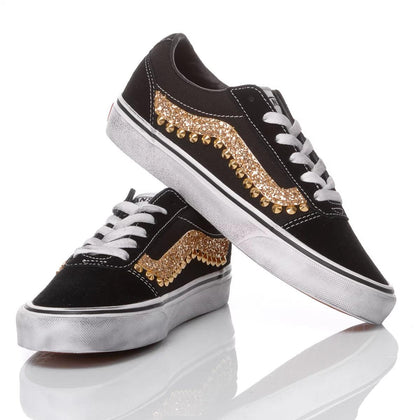 Vans Glitter Wave Gold Old Skool Borchie,Glitter