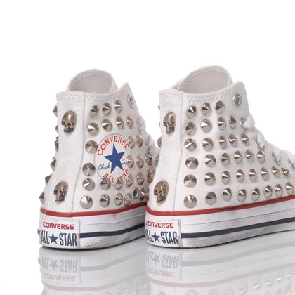 Converse Junior Borchia Bianca Chuck Taylor Hi Borchie