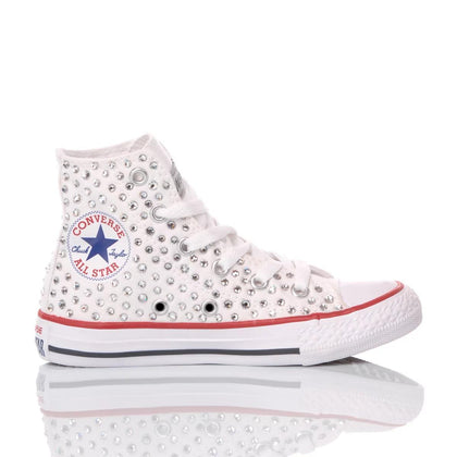 Converse Junior Swarovski Bianca Chuck Taylor Hi Swarovski