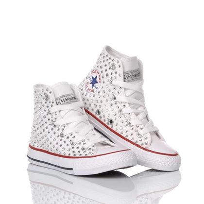 Converse Junior Swarovski Bianca Chuck Taylor Hi Swarovski