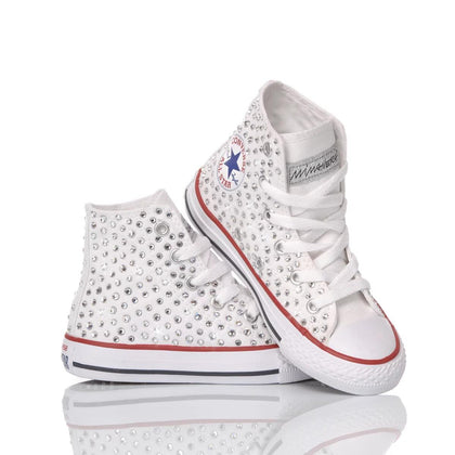 Converse Junior Swarovski Bianca Chuck Taylor Hi Swarovski