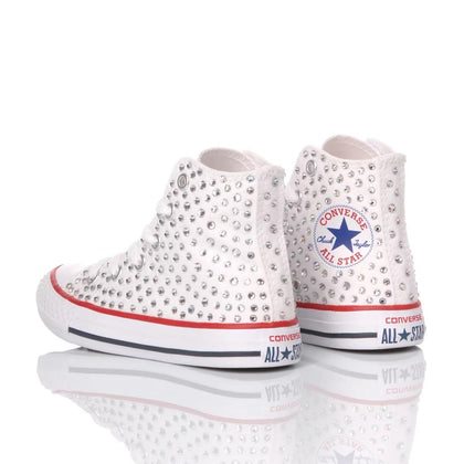 Converse Junior Swarovski Bianca Chuck Taylor Hi Swarovski