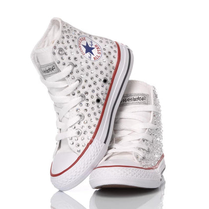 Converse Junior Swarovski Bianca Chuck Taylor Hi Swarovski
