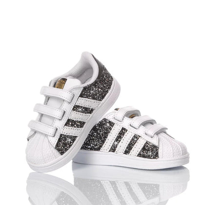 Adidas Superstar Baby Glitter Black Superstar Glitter