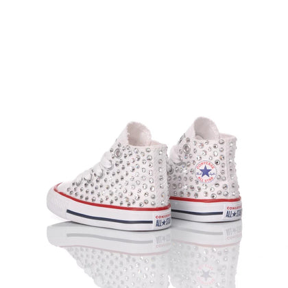 Converse Baby Swarovski Bianca Chuck Taylor Hi Swarovski