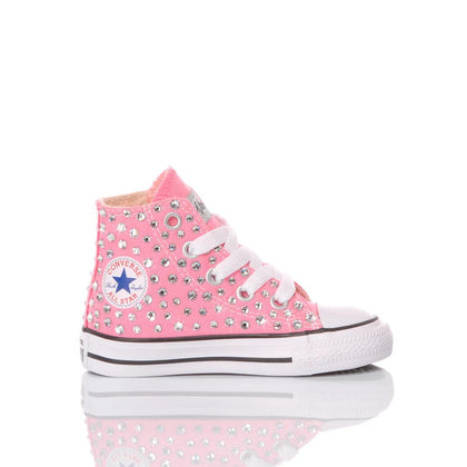 Converse Baby Swarovski Pink Chuck Taylor Hi Swarovski