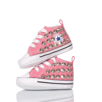 Converse Culla Borchie Rosa Chuck Taylor Hi Borchie