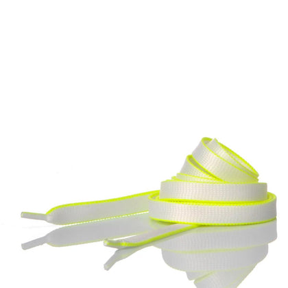 Lacci Bordo Fluo Giallo 140 cm