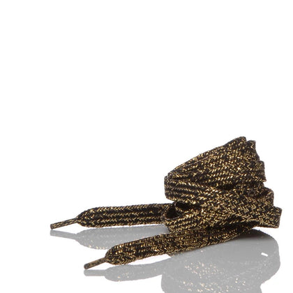 Lacci Intrecciati Nero Oro 140 cm