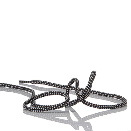 Lacci Tubolari Nero Bianco 110 cm