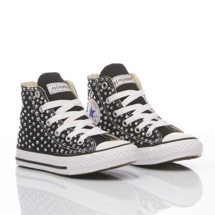 Converse Junior Swarovski Nero Chuck Taylor Hi Swarovski
