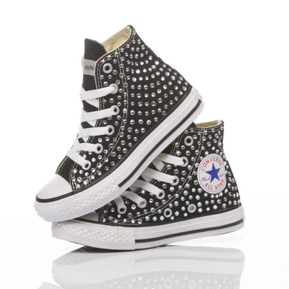 Converse Junior Swarovski Nero Chuck Taylor Hi Swarovski