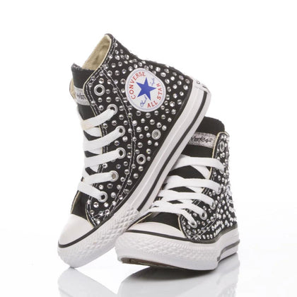 Converse Junior Swarovski Nero Chuck Taylor Hi Swarovski
