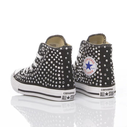 Converse Junior Swarovski Nero Chuck Taylor Hi Swarovski