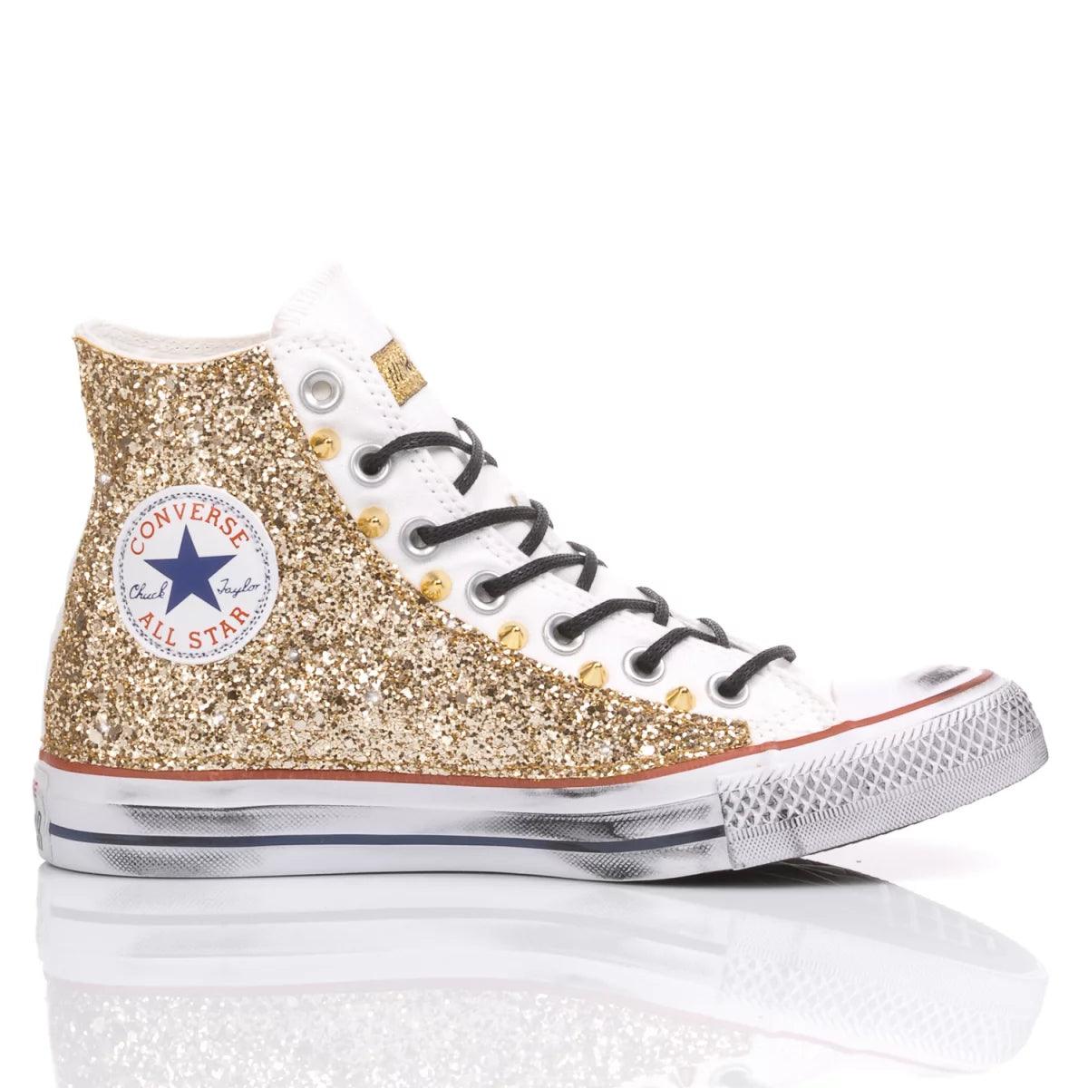 Converse Glitter Gold customized mimanera