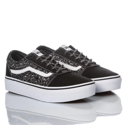 Vans Platform Glitter Black Old Skool Platform Glitter