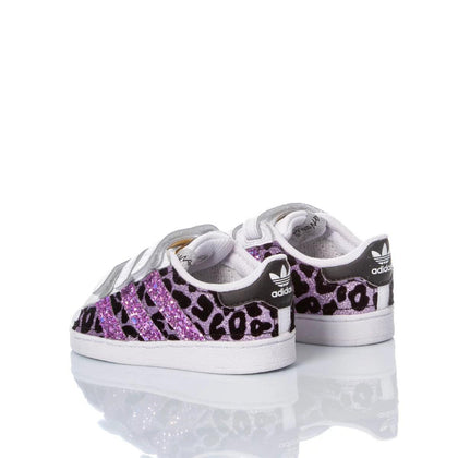 Adidas Superstar Baby Leo Purple Superstar Animalier,Glitter