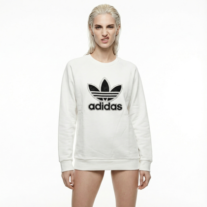 Felpa adidas bianca swarovski