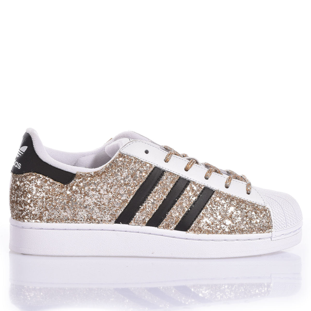 Adidas Superstar Glitter Shimmer Gold