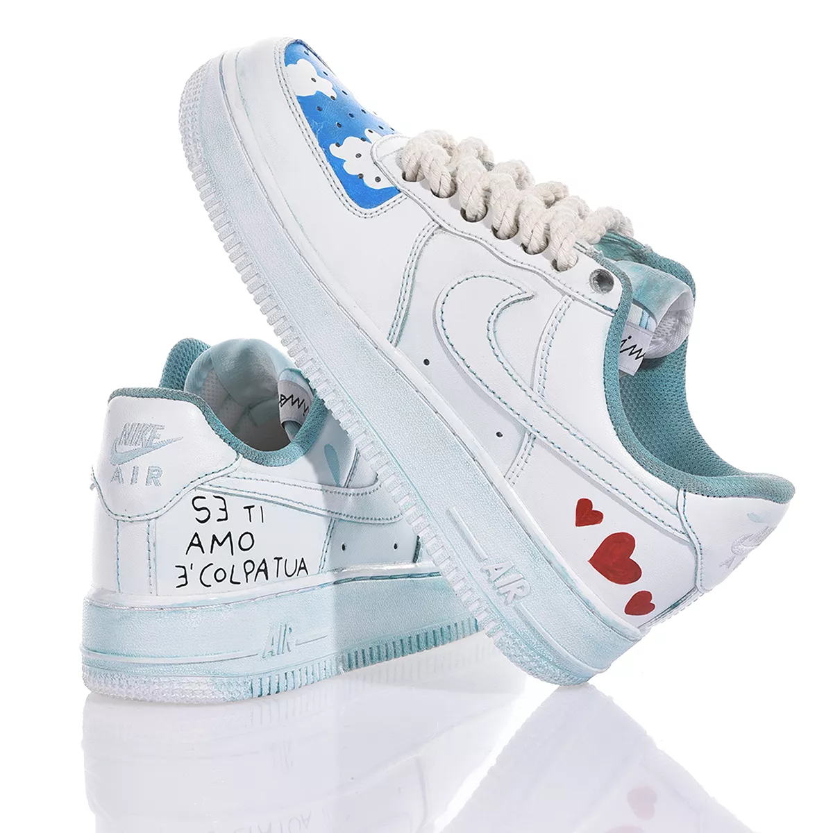 Nike Air Force 1 Testa di Chezzo Air Force 1 Used-Waschung
