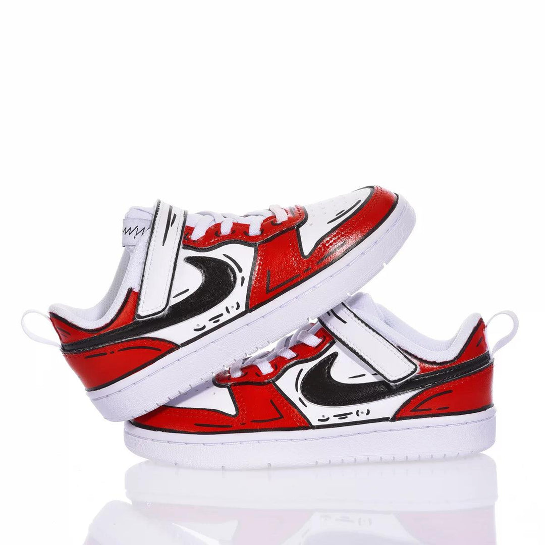 Drip Among Us With Nikes Nike Air Force Black Drip Red Rose Custom