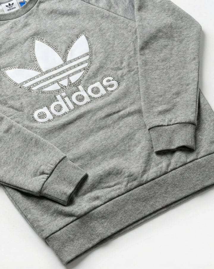 Sweatshirt Adidas Grey Swarovski