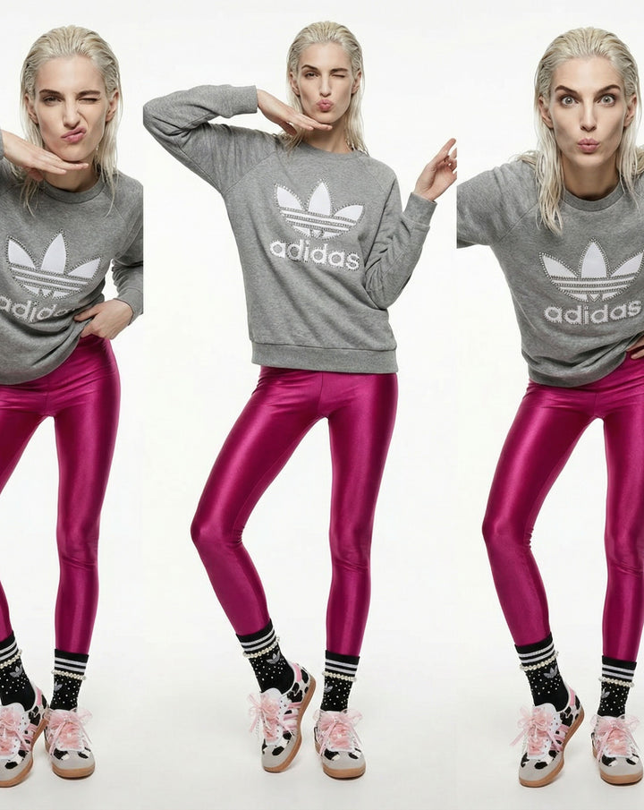 Sweatshirt Adidas Grey Swarovski