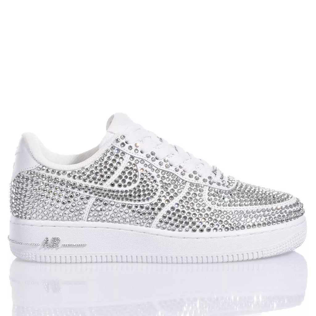 ?New Nike Air Force1 Sneaker Shoes Custom w/ Black Rhinestone Crystals ? $_12.JPG?set_id=880000500F main image 2