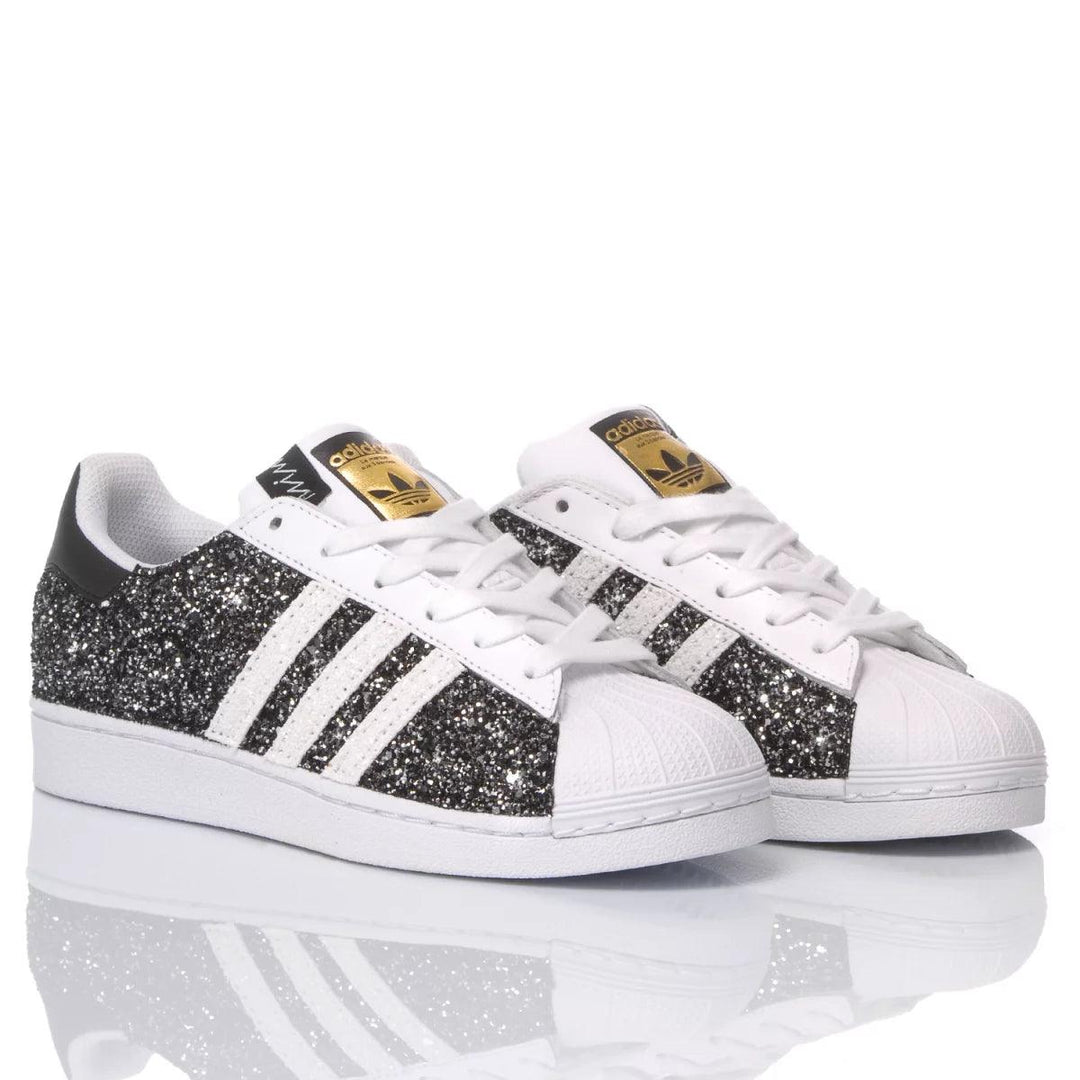 Adidas Superstar Black with Glitter