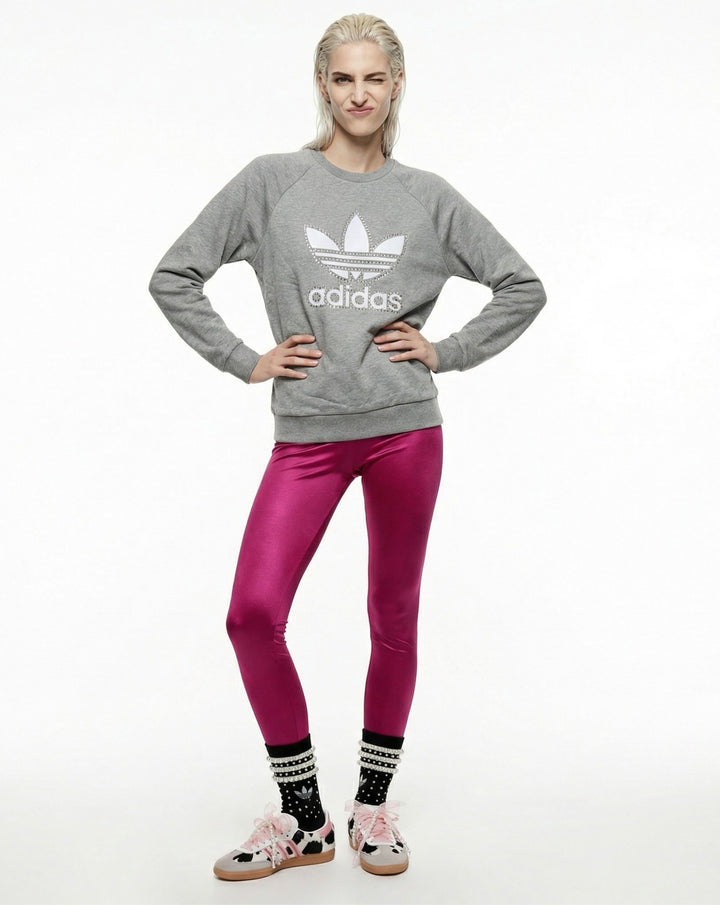 Sweatshirt Adidas Grey Swarovski