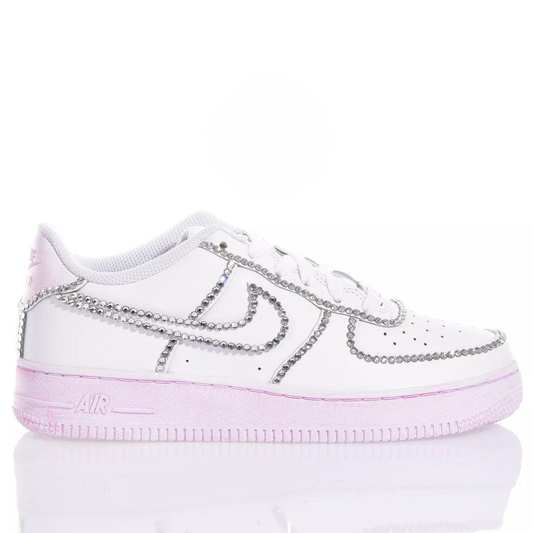 Creaaacademy Nike Air Force One Bleu Et Rose Rosa Nike Air Force