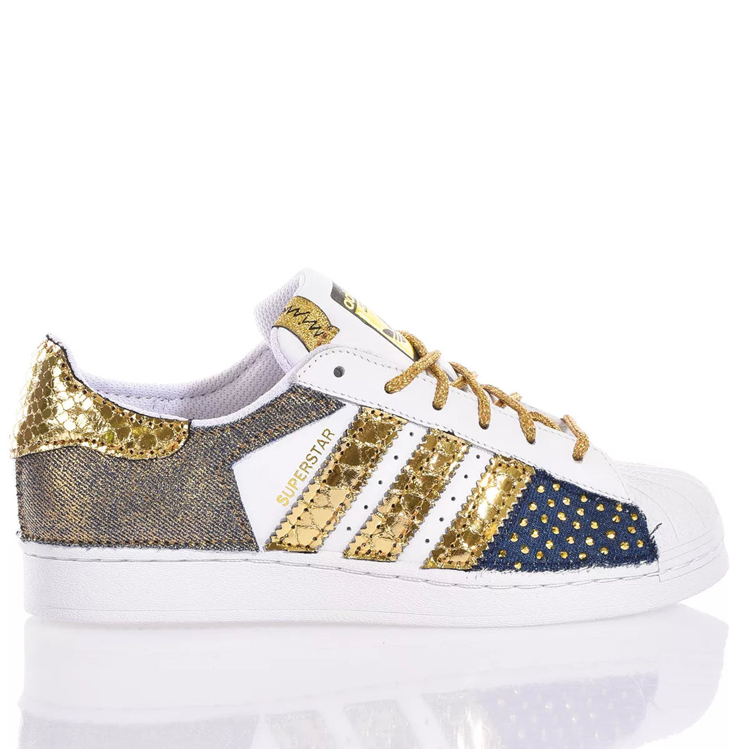 Adidas Sneakers Adidas Superstar Argento E Oro Mens Shoes Adidas