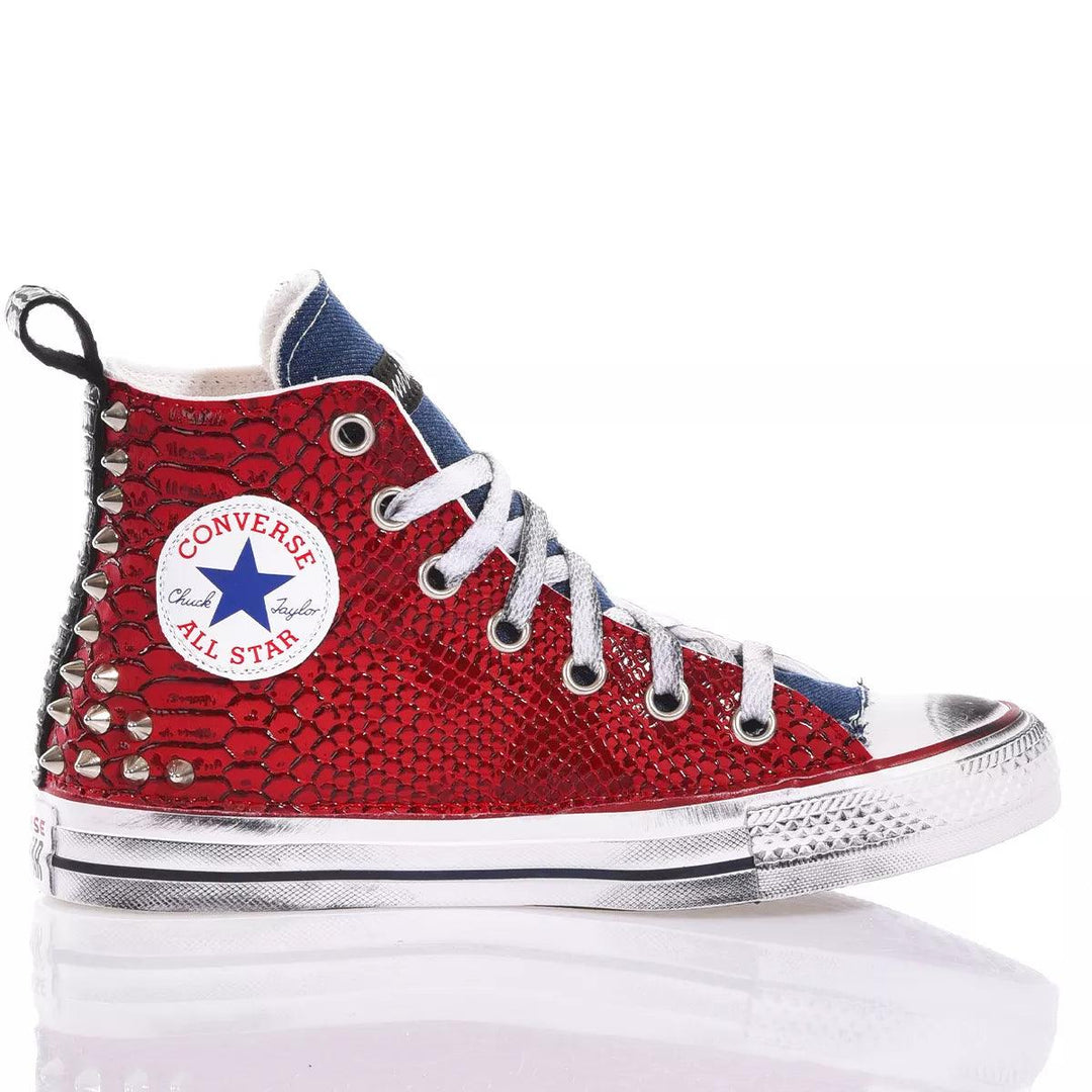 Converse Sneakers Converse Rouge Paillette Leather Converses En