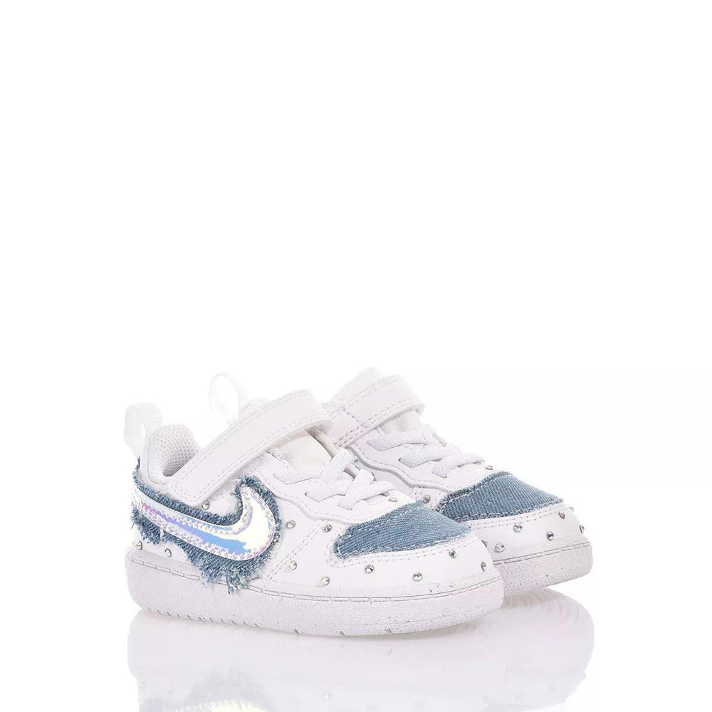 Nike Baby Denim Blue Rain Court Vision Special,Swarovski