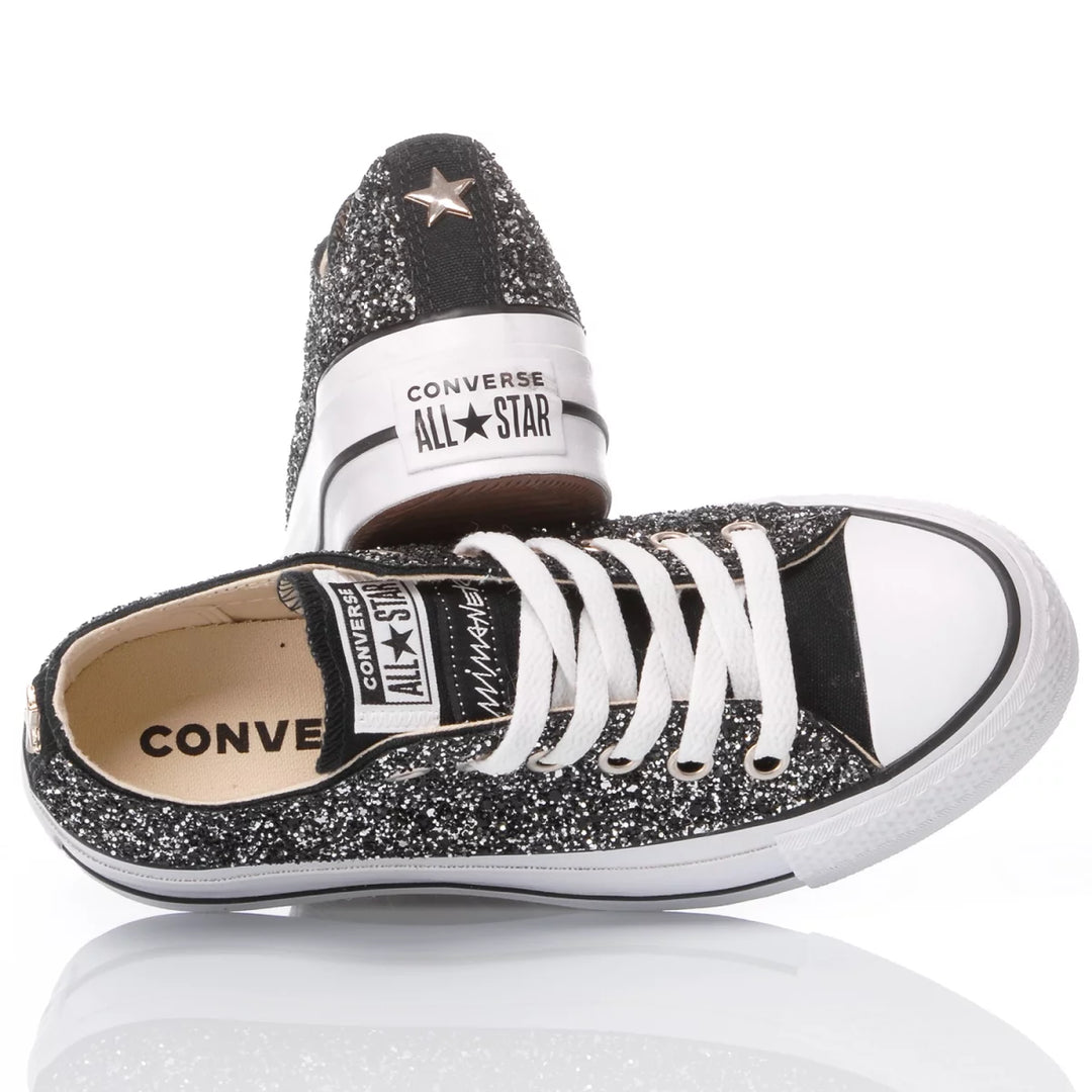 Converse Platform Ox Glitter Nero