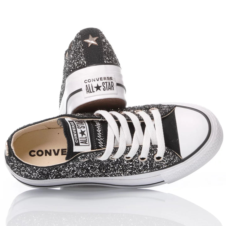 Converse Platform Ox Glitter Nero