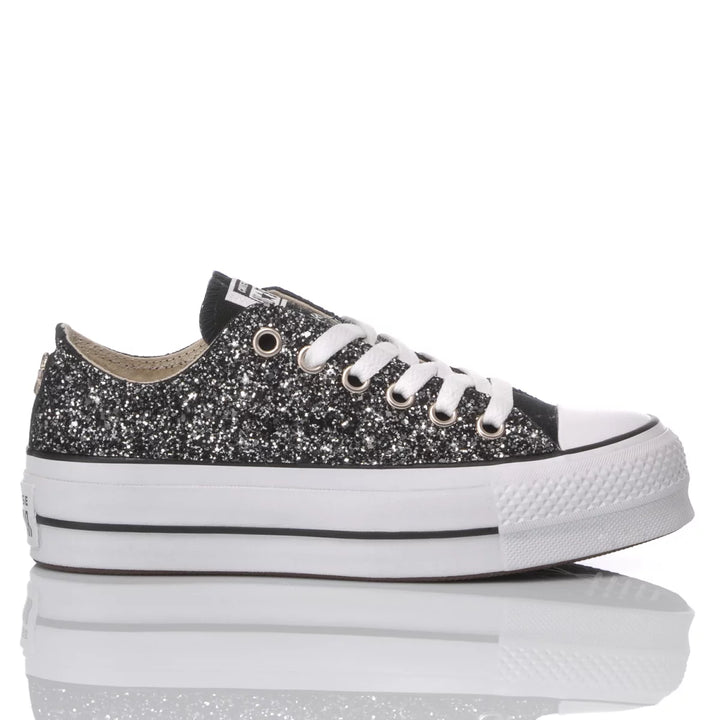 Converse Platform Ox Glitter Nero