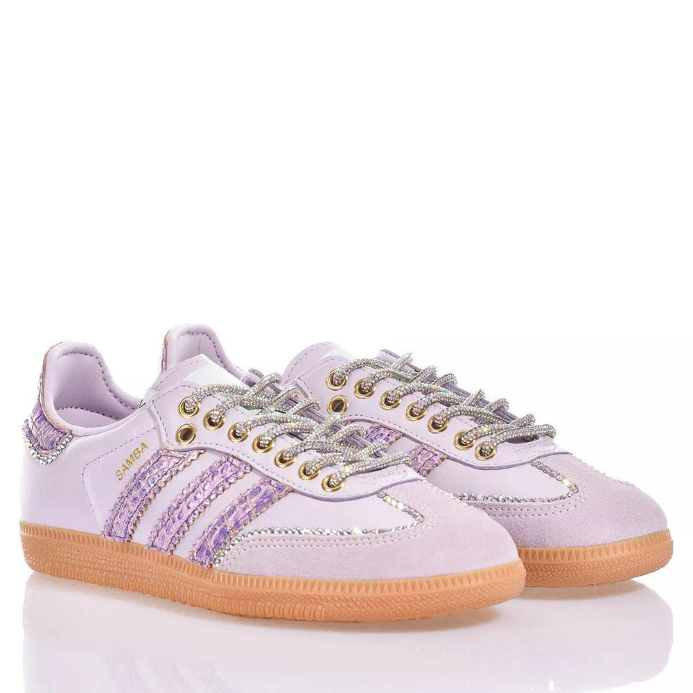 Adidas Samba Purple Skin Samba Animalier,Swarovski