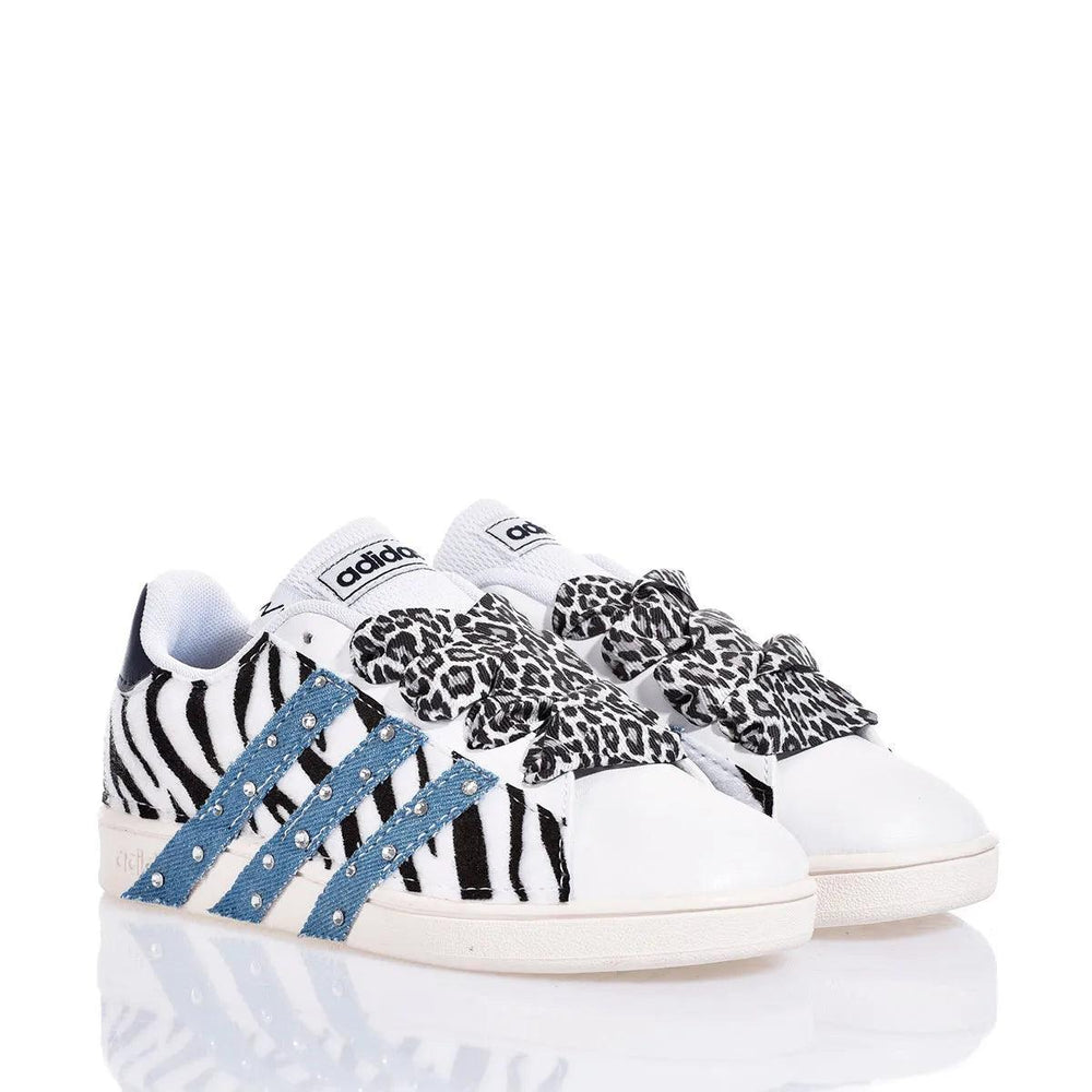 Adidas Junior Zebra Glam  Animalier,Swarovski