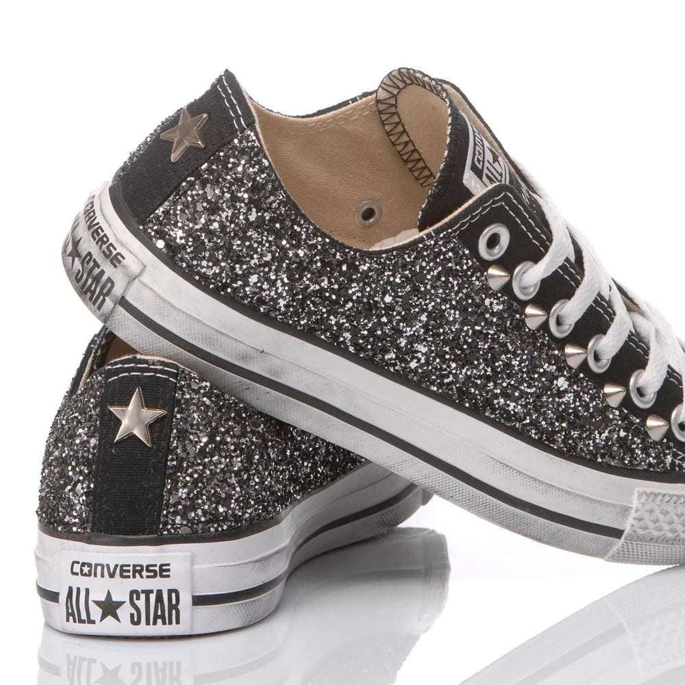 Converse Glitter Black Ox Chuck Taylor Basse Glitter