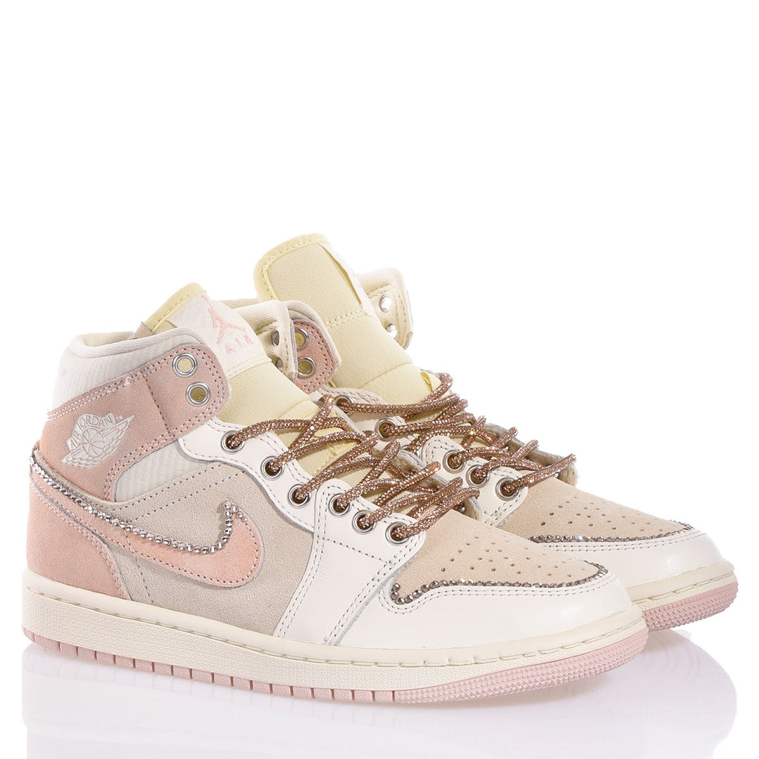 Nike Jordan 1 Swarovski Sand Rose