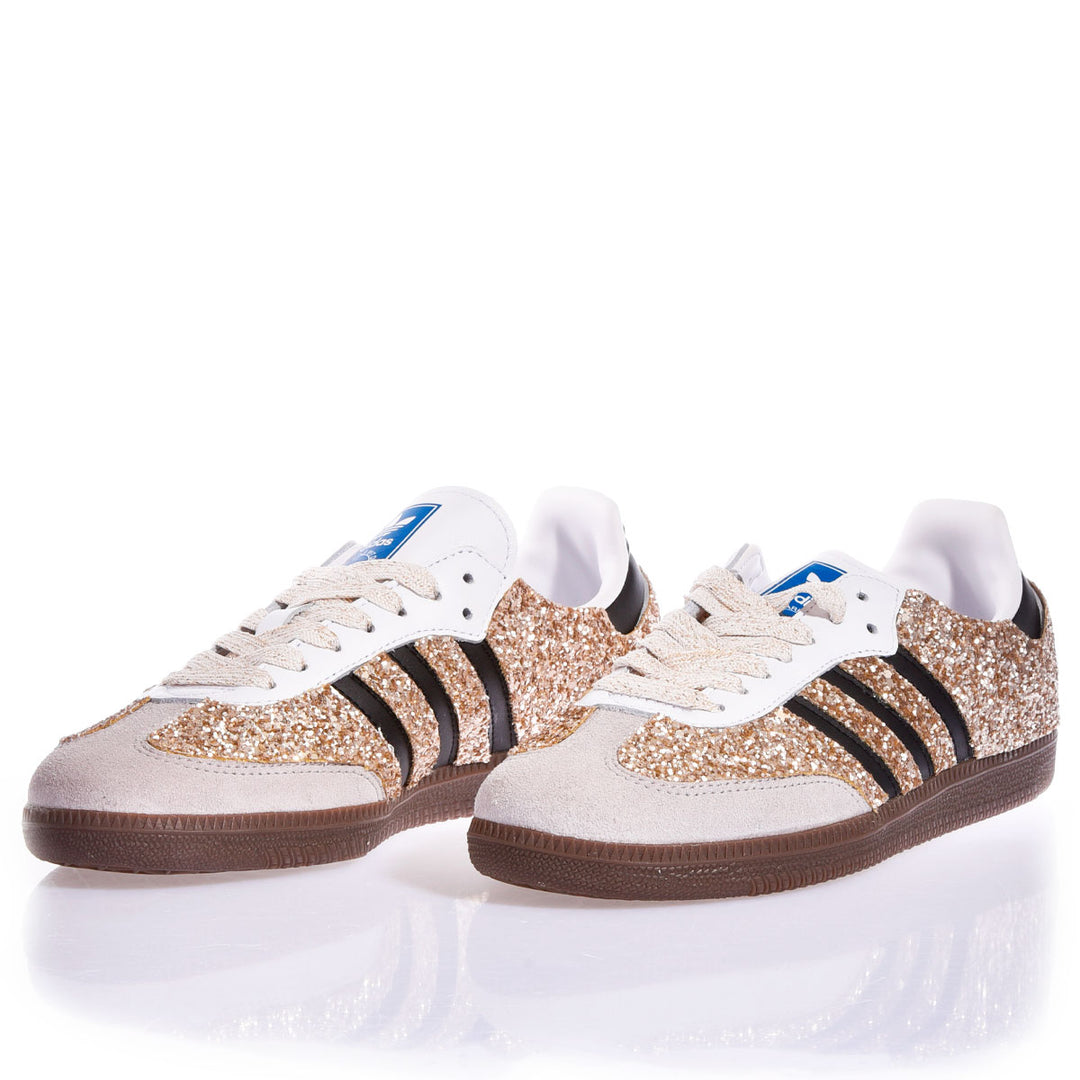 Adidas Samba Glitter Shimmer Gold