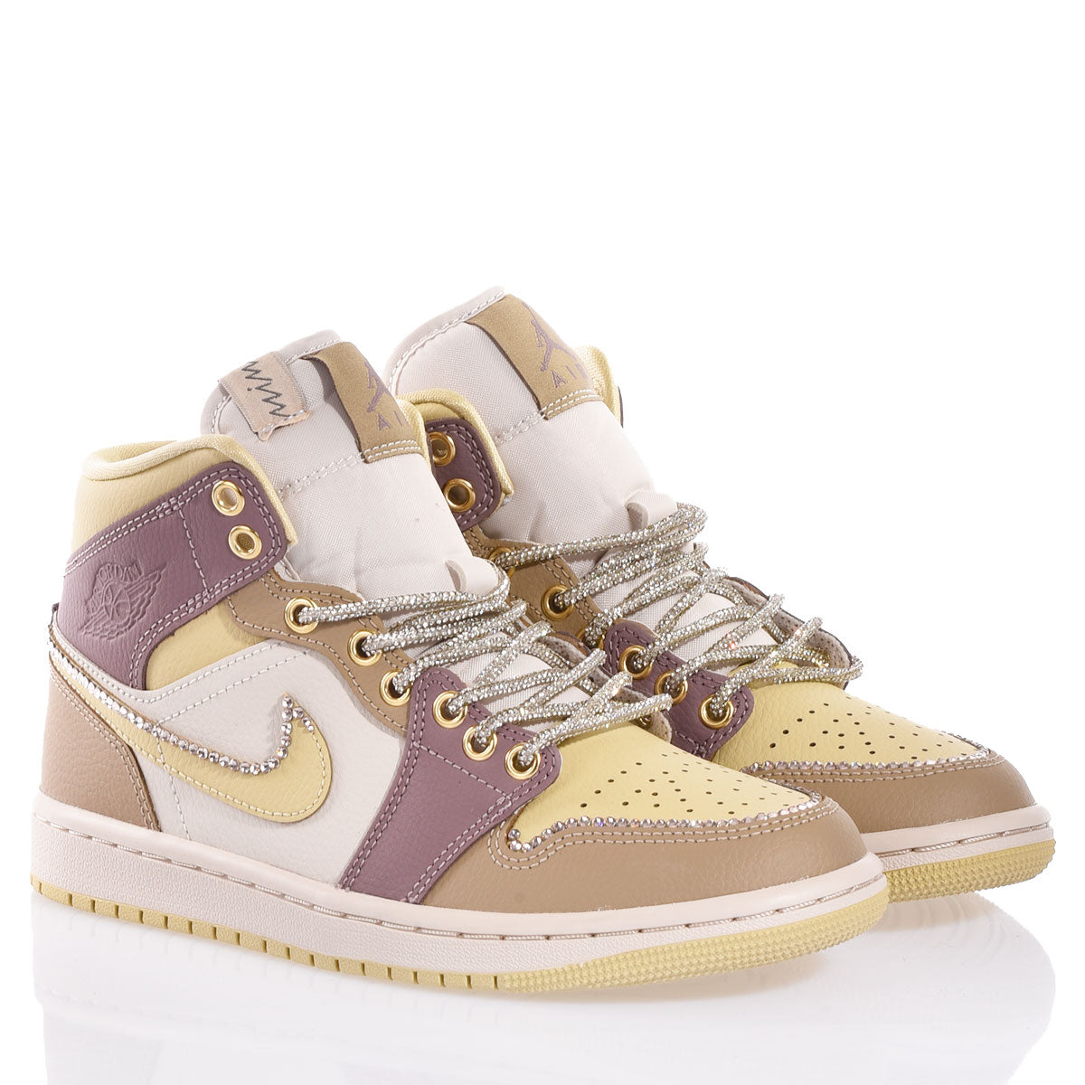 gold custom jordan 1